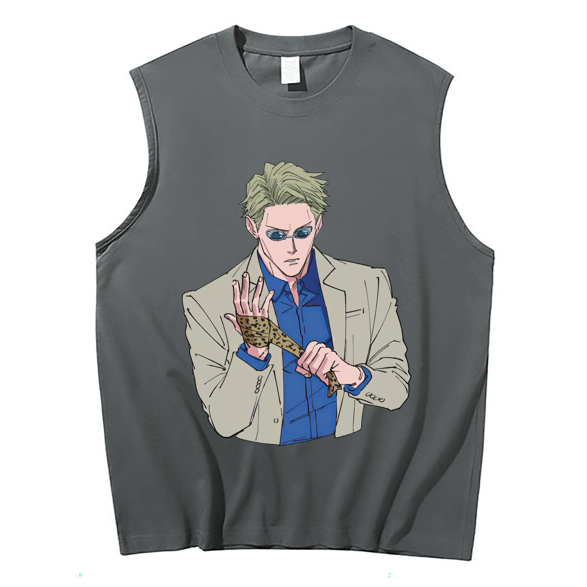 （画像用） 呪術廻戦 Jujutsu Kaisen コットン100％タンクトップ（フロントプリント）